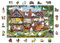 Wooden.City Holzpuzzle 500 +5 Teile - Haus der Jahreszeiten - Erwachsene Kinder Tierpuzzle Bunt Einzigartige Tierform - Haus Dekoration - Geschenk Lernspielzeug - Spielzeug - Puzzle - 37,5 x 25,4 cm