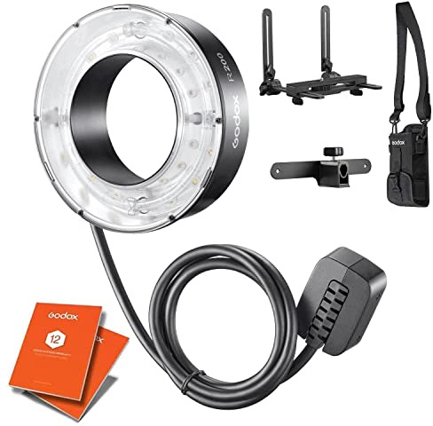 GODOX R200 Macro Ring Flash Head for AD200 AD200Pro Macro Speedlight Extension Head for AD200 Pro, 5800±200K 200Ws Strobe for Portrait, Macro, Medical, Dental + 12 Month Extended Warranty Card (3 Yrs)