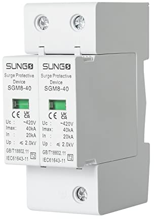 1 pz 220V 2P 40KA Casa Protezione contro le Sovratensioni Dispositivo Scaricatore di Bassa tensione