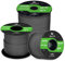 Abma Cord Paracord 2mm 100m 100% Nylon Seil Typ I Schnur mit 1 Kern Allzweckseil - Max. 45kg (100lbs) - Schwarz