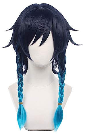 Venti Cosplay Perücke Genshin Impact Videospiel Cosplay Perücke