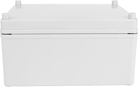 Abzweigdose, 200 X 150 X 100 Mm, Abzweigdose Für Den Außenbereich, Mit Montageplatte, ABS-Kunststoff, Wasserdicht, IP67, Elektrische Projektbox, Grau