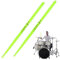 Baguettes Lumineuses, Baguettes De Batterie En Nylon Fluorescent 5A/7A Qui Brillent Dans Le Noir, Baguettes Lumineuses, Adaptées Aux Batteurs Et AuxEnfants