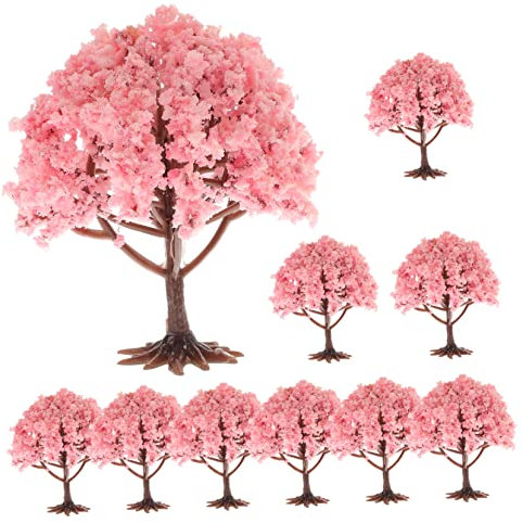 BESPORTBLE 8 cm Hohe Künstliche Mini-bäume 10er-Set Foto-Requisite Dekorative Kunstpflanzen Für Den Tisch Zu Hause Oder Zum Basteln