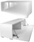 Milionmeblicom Fernsehtisch Fernsehschrank TV Verdeckter Griff mit Soft-Close Lowboard Hängeschrank- Hängend Oder Stehend für Wohnzimmer -Matt Weiß/Hochglanz Weiß 30x100x30 HxBxT