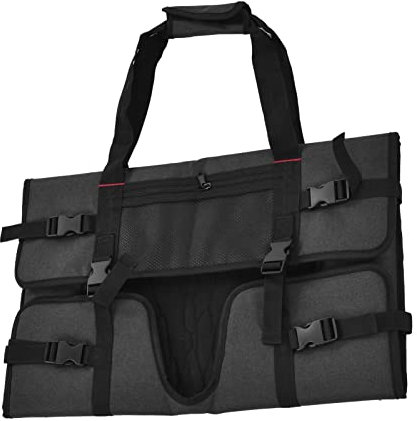 Portable Protective Case for 24 Inch Computer Monitor, Padded Velvet Lining, Front Storage Pocket, Easy to Carry