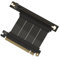 LINKUP - AVA5 PCIE 5.0 Riser Cable | RTX5090 RX9070 GPU Ready | x16 128GB/s Speed | Compatible with PCIe 4.0 & WRX80/WRX90E | Right Angle, Black 5cm (Total Length 9cm)