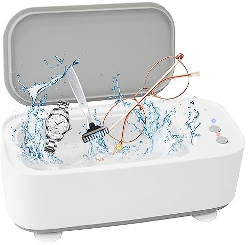SOARFLY 500ML Ultraschallreinigungsgerät, 48000Hz Ultraschallreinigungsgerät Brille Mit 3 Zeitfunktionen, Ultraschall Brillenreinigungsgerät für Uhren, Gläser, Ringe