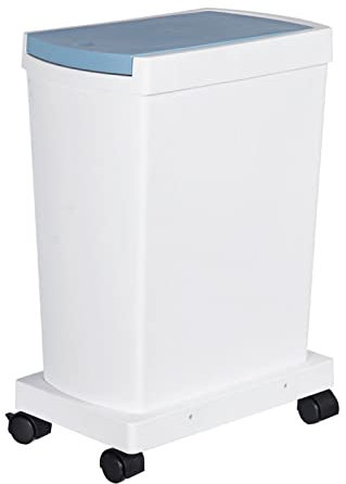 DIIDIIFF Poubelle 15L Cuisine avec roulettes Tri Poubelle Poubelle d'angle Domestique Poubelle Peu encombrante sur Pied Poubelle à Compost pour Cuisine