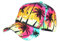 Hip Hop Honour Cappello Los Angeles Rosa e Verde Palme Tropical Boreal Baseball - Taglia: Taglia unica - Colore: Rosa - Misto, Rosa, taglia unica