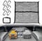 BIHEE Filet à Bagages Élastique 120x120cm (Extensible 210x210cm) - Filet de Coffre Double Couche avec 6 Crochets Métalliques pour Pick-up, SUV, Camping - Fixation Robuste