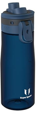 Super Sparrow Water Bottle 750ml - One-Tap TouchGulp Bottle - Non-Toxic BPA Free - Lightweight & Sustainable Tritan Water Bottles for Sports, Travel, Outdoors