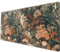 Schreibtischunterlage, Vintage, Blumenmotiv, ästhetisches Mauspad, Computer, großes Mauspad, rutschfeste Gummiunterseite, Gaming-Tastatur, Computermatte für Laptop, Büro, mit genähten Kanten, 80 x 30