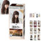 Lies Bubble-Haarfarbe, Lies-Haarfärbemittel, Bubble-Haarfärbemittel Milchteebraun, Haarfärbemittel für zu Hause, reiner Pflanzenextrakt, Bubble-Haarfarben-Set, natürliches (Coffee Brown)