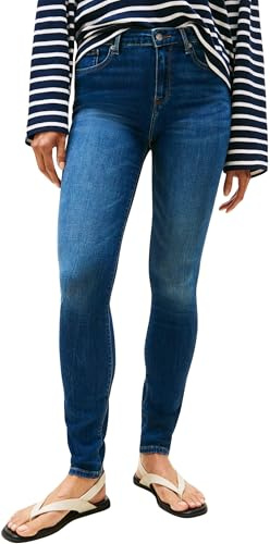 Tommy Hilfiger Damen Jeans Hose Flo Wide Leg High Rise