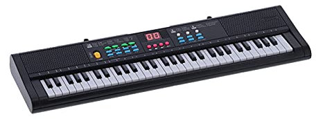 Instrumento de Piano con Teclado Digital Eléctrico de 61 Teclas, Multifuncional con Micrófono, para Principiantes y Entusiastas de la Música