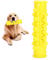 OPPWONG Bite And Brush Dog Toy, Dog Chew Toys for Aggressive Chewers Dog Teeth Cleaning Toy Dog Toothbrush Toy Puppy Toothing Playing And Chewing Toy for Small Middle Large Breeds (Yellow)