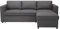 Selsey Eckcouch JENA, Couch Mit Schlaffunktion L Form, Ecksofa Mit Delfin-Schlaf-Funktion, Dunkelgrau, Abnehmbare Kissen, Ottomane Links/Rechts Montierbar, Bettkasten, Komfort & Stil