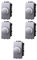 5x Dimmer, regolazione 100W-1000W, Modulo Grigio, Compatibile Con BTicino Living, frutti, interruttori, pulsanti, deviatori, dimmer, sensori, PIR, buzzer, Per Placche originali e compatibili
