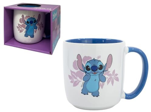 Tasse Stitch Disney modèle mug en céramique tasse bol petit déjeuner 385 ml pour enfants