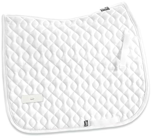 AIKO Pure Essential Dressur Schabracke mit Klettverschluss Weiss