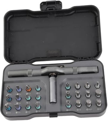 Haosie Ratchet Screwdrivers Set, 24 in 1 Screwdrivers Set in Cases, Multi Ratcheting Screw Driver with Handle, Hardware Repair Tools