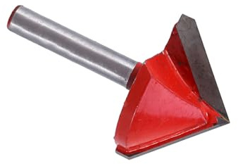Watris Veiyi 90 Grad Fräser, 6×32mm CNC Fräse, V Shape Fräser Schaft, CNC Holzfräse, Nutfräser für Acryl, MDF, PVC Fasenfräser