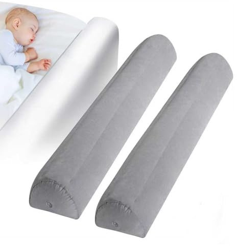 BUERPINKING 2Er Pack Rausfallschutz Bett, Bettkantenschutz Für Kinderbetten Aufblasbares Bettgitter Rausfallschutz Bettschutzgitter Für Doppelbetten Und Klappbetten