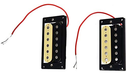 Harewtwy 1set of 2 Faced Humbucker Double Coil Pickups Electric Guitar