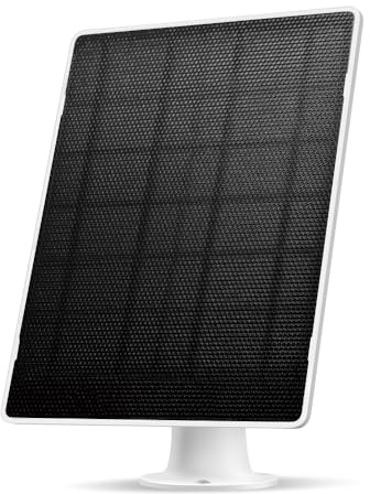 Tapo Le panneau solaire A202 fonctionne avec toutes les caméras Tapo à batterie, charge solaire haute efficacité jusqu'à 4,5 W, cellules en silicium monocristallin, IP65, angle réglable à 360°