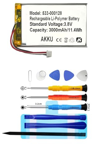 Vvuilsty 533-000128 Ersatzakku kompatibel mit Lo-gitech Harmony 950 / Harmony Elite Remotes