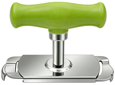 Jar Opener – 4.05 Inch Easy Grip Kitchen Tool | Stainless Steel Opener – Adjustable Non Slip Jar & Bottle Openers for Seniors Women Kids Home Travel Camping BBQ & Parties