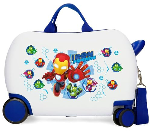 Disney Joumma Marvel Iron Friends Children's Suitcase White 45x31x20 cm Rigid 1.8 kgs ABS 1.8 kgs 24.6L Hand Luggage