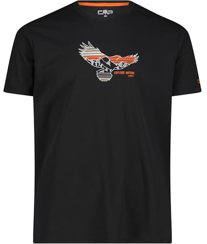 CMP Herren T-Shirt aus Piqué mit Dry-Function und Adventure-Print atmungsaktiv, schnelltrocknend & perfekt für sommerliche Outdoor-Aktivitäten. Gr. 54 = XXL