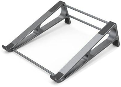 Wesafrae Vertical Laptop Stand Detachable Aluminum 2-In-1 Tablet Storage Holder Fits 10-17.4 Inch Devices Large Size