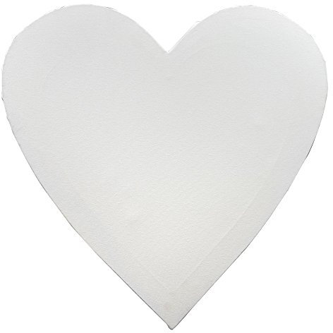 Frau WunderVoll® KEILRAHMEN Herz, Weiss 60 x 60 cm/Leinwand, Hochzeit Deko, Keilrahmen herzförmig, Hochzeitsspiel, Keilrahmen Herzform, Leinwand Herz, Geldgeschenk Hochzeit, Keilrahmen Herz