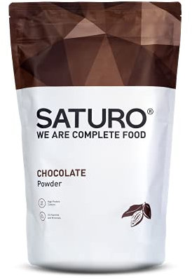 Saturo Mahlzeitersatz Shake Schokolade | Proteinpulver Mit 25g Vegan Protein & 26 Wertvollen Nährstoffen | 1,4kg