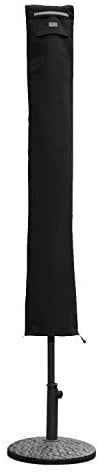 Sekey Carcasa para diámetro 200 cm/200 cm × 150 cm/200 cm × 125 cm sombrilla, Dos Cubiertas para sombrilla, 100% poliéster, Negro