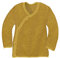 disana Melange-Jacke Baby & Kleinkind - 100% Bio-Merino – atmungsaktiv, angenehm warm & weich, Unisex Gr. 50-104 - nachhaltig & fair – mit Wickelverschluss - Made in Germany | Curry-Gold Gr. 98-104