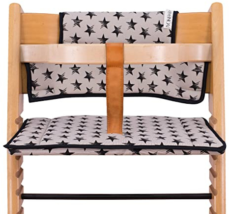 JYOKO KIDS Hochstuhl Kissen kompatibel mit stokke tripp trapp (Dark Sky)
