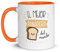 Kembilove Taza de Desayuno del Mejor Panadero del Mundo – Tazas de Café para Profesionales y Trabajadores para la Oficina – Tazas de Té en Color de Profesiones – Taza de Cerámica de 350 ml