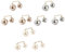 CAREOR 9 PCS Mode Perle Broche Épingles De Sécurité Tops Décoration pour Femmes Filles Maison (A)