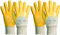 Novatool 2 Paar Arbeitshandschuhe Herren I Grö0e 9 I Nitril | Ölabweisend I EN388:2016 3111X I Montagehandschuhe Schutzhandschuhe Strong Hand Handschuhe Gelb