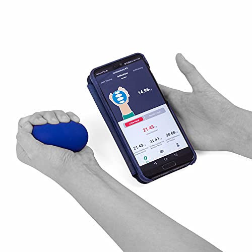 AFH Webshop Hand-Fitness Trainer 2.0 Die intelligente Griffkugel Handkraftmesser, blau
