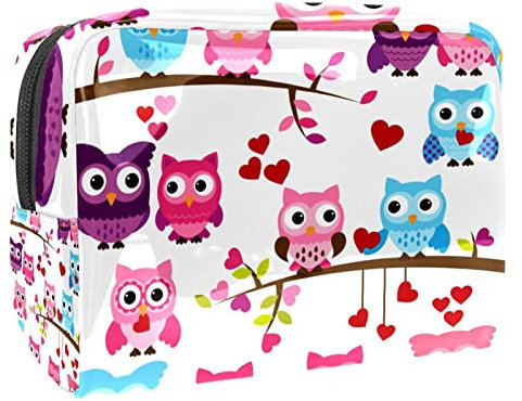 Kulturbeutel Reise Kulturtasche Mehrere Eulen Kosmetiktasche Verfassungsbeutel Duschbeutel Für Damen & Herren Für Reisen Pflegeprodukte Makeup 18.5x7.5x13cm
