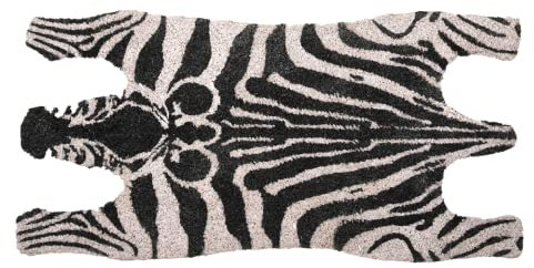 windschief-living Witzige Landhaus Türmatte; Kokos Matte, Fussmatte Zebra