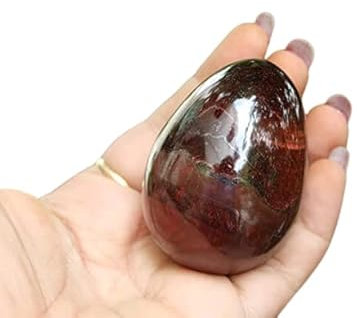 Huevo de piedra preciosa de ojo de tigre rojo natural, 45-50 mm, tallado a mano, altar, curación, enfoque devocional, limpieza espiritual, chakras, imagen de cristal metafísico es solo una referencia