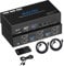 HDMI KVM Switch Dual Monitor 4K 60Hz USB 3.0 2 porte con Hotkey 18Gbps HDCP2.3 2x HDMI Display esteso Condividi 2 PC con una tastiera Mous HDR D-olby Vision VRR Telecomando IR