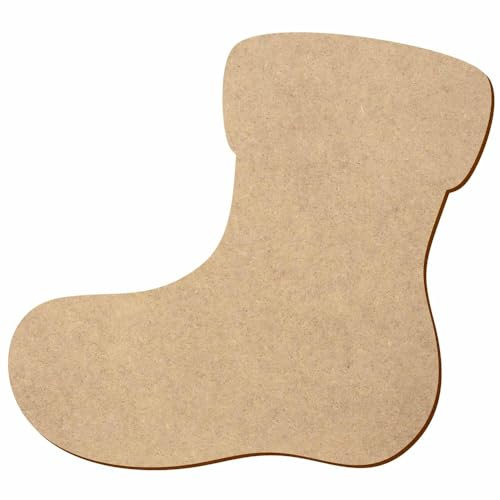 MDF Nikolausstiefel - 5-50 cm Deko Basteln, Pack mit:1 Stück, Breite:30cm breit
