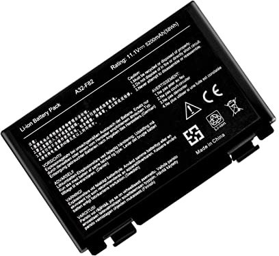 A32-F82 A32-F52 Batteria per Asus K50 K50C K50I K50IJ K50IN K70 K70I K70IJ K70IO K40 K40IJ K50AB K50AE K50AF K50ID K50IE K50IL K50IP F82 K51 K51AC K70A K70IC X5DC X5DIJ X5DIN 11.1V 5200mAh